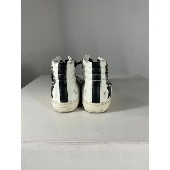 Golden Goose White Slide Sneakers Size 8 - Picture 4 of 6